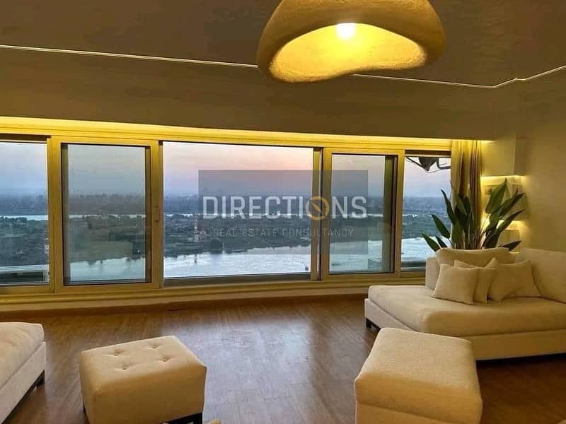 Service Apartment RTM (finished with furniture, appliances and air conditioners) in Maadi on the Nile Corniche - Reve Du Nil 3