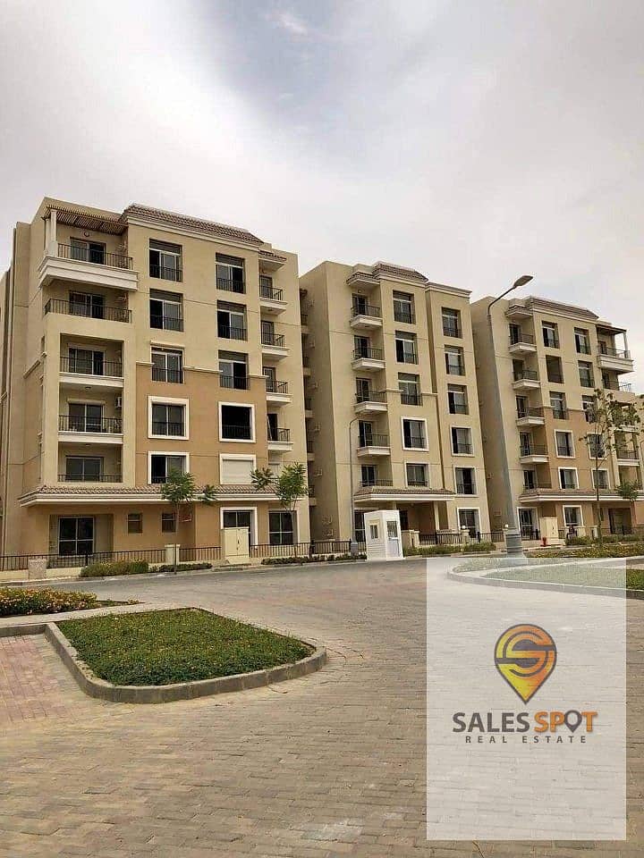 At the lowest price and 42% discount Apartment (Bedroom) for sale in Sarai Compound next to Madinaty 2