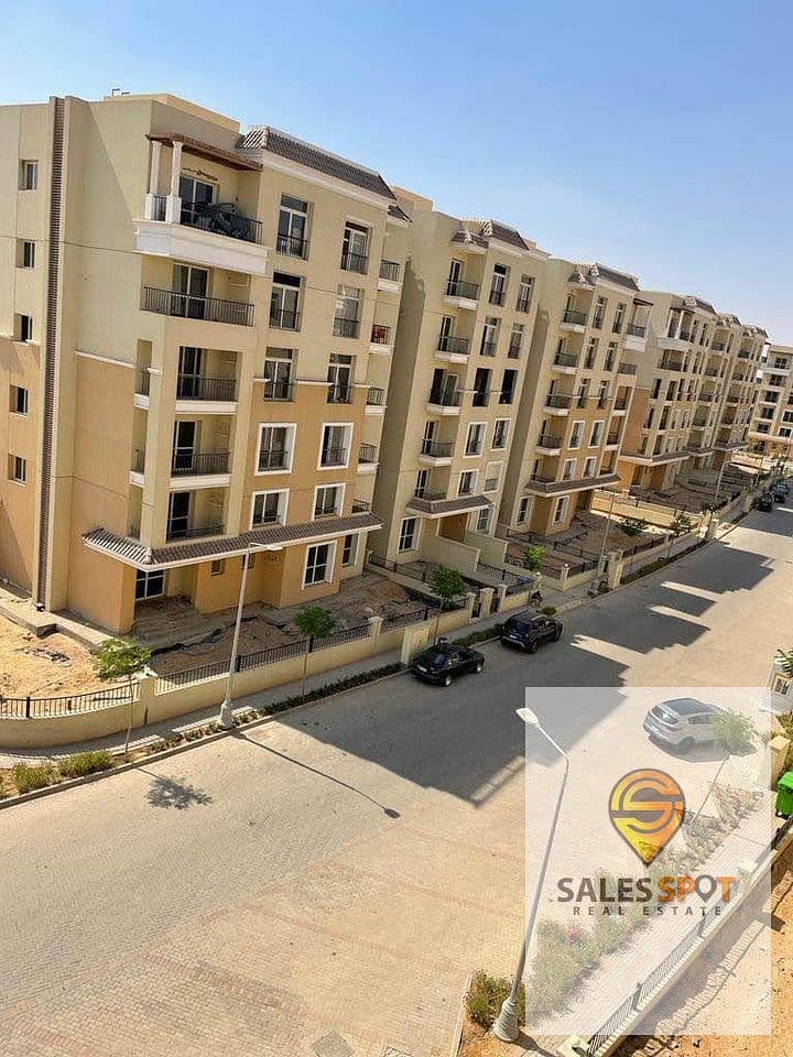 The lowest price of 3 Bedroom Apartment (For Sale) in Sarai Compound in front of El Shorouk 3