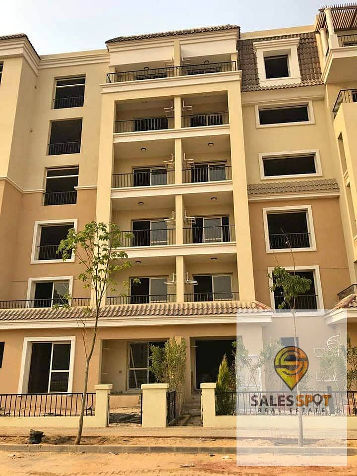 The lowest price of 3 Bedroom Apartment (For Sale) in Sarai Compound in front of El Shorouk 10