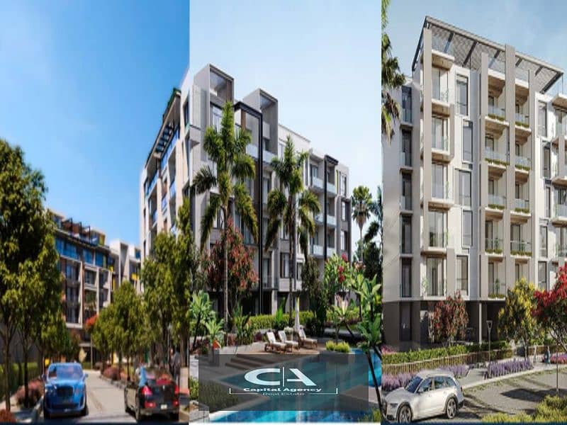 Apartment for sale in Golden Square in Icon Gardens Compound Book at the price of the new stage with only 10% down payment 10