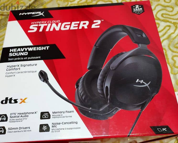 سماعة HYPERX CLOUD STINGER 2 اصلية جديدة 2