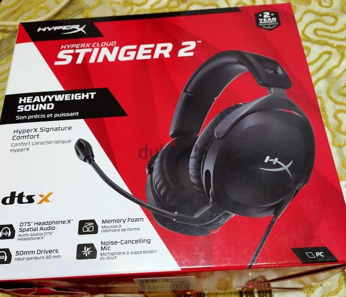 سماعة HYPERX CLOUD STINGER 2 اصلية جديدة 3