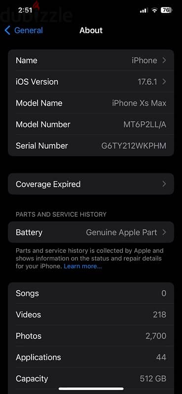 iphone xs max 512 battery 88% 8