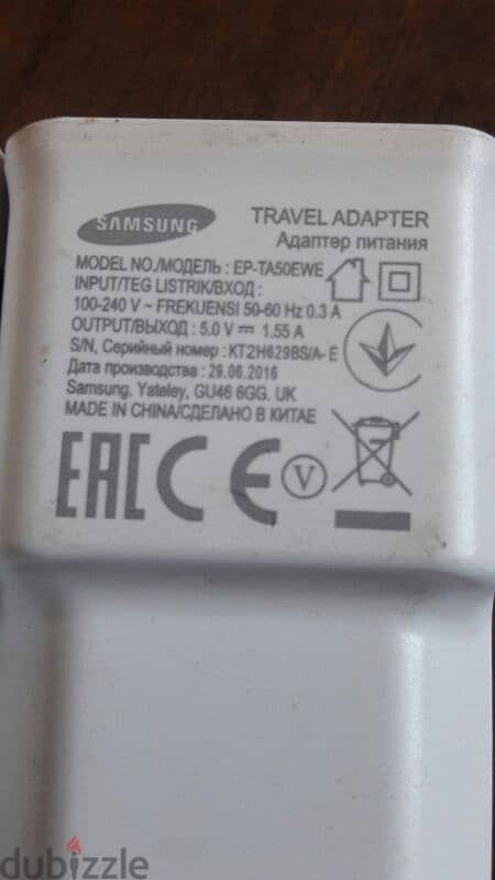 راس شاحن سامسونج اصلي samsung USB 2