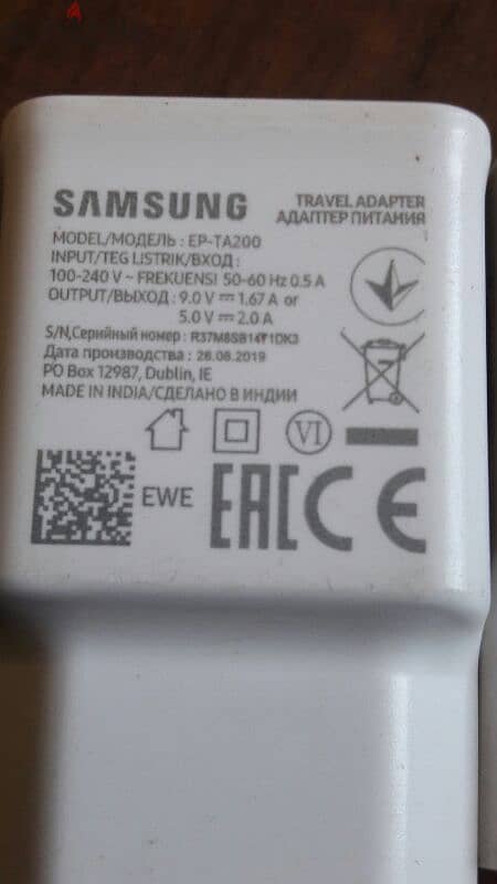 راس شاحن سامسونج اصلي samsung USB 3