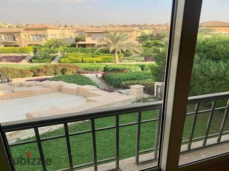 Independent villa for sale 294 m + private pool ready for viewing in installments in Stone Park New Cairo Compound 9