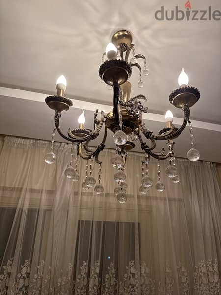 chandelier used like new , Barely used 1