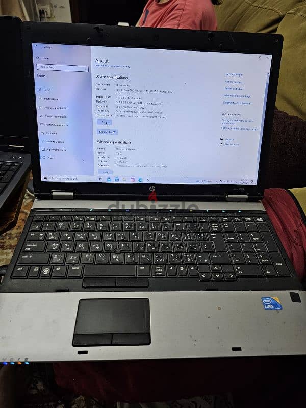 لاب توب hp M520 بحاله جيده هاردSSD 0