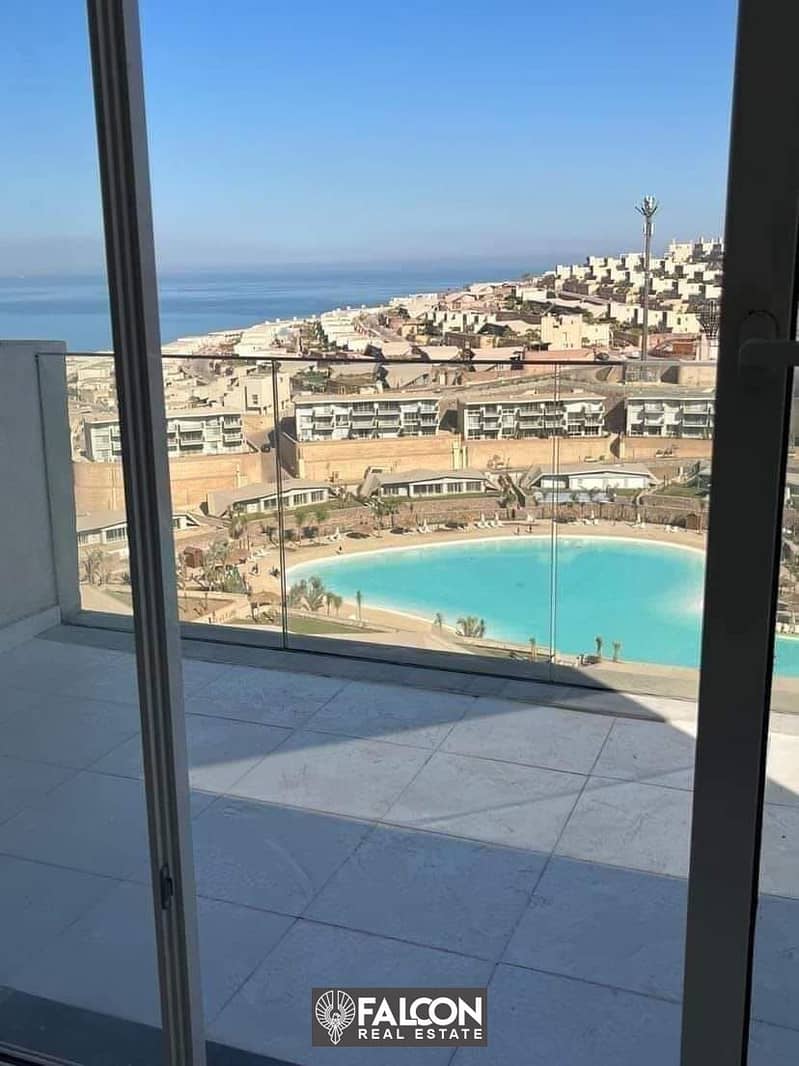 Without DownPayment Premium Sea View Chalet Ultra Super Lux Finishing 115m Prime Location For Sale In IL Monte Galala Ain Al  Sokhna With Installments 1