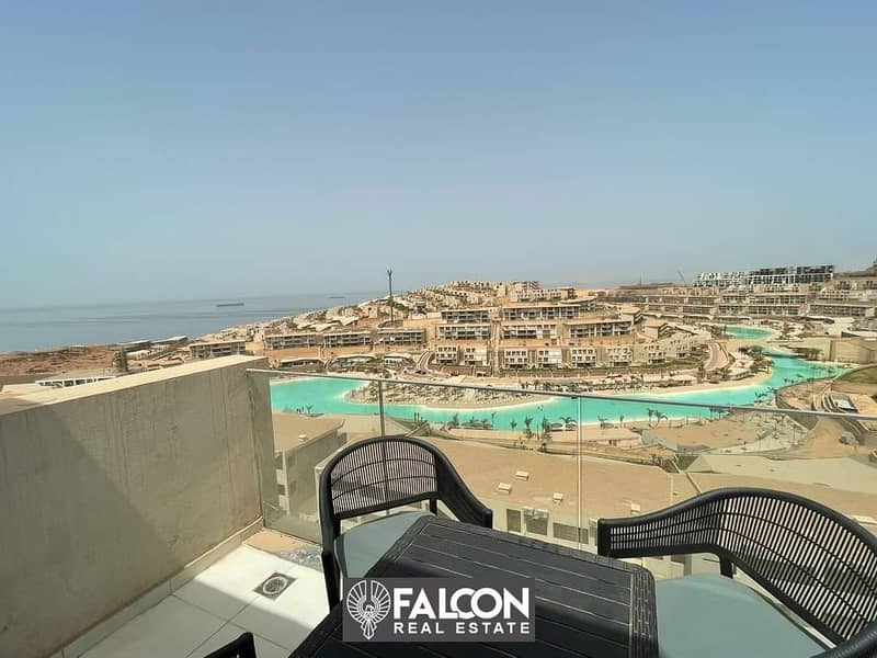 Without DownPayment Premium Sea View Chalet Ultra Super Lux Finishing 115m Prime Location For Sale In IL Monte Galala Ain Al  Sokhna With Installments 6