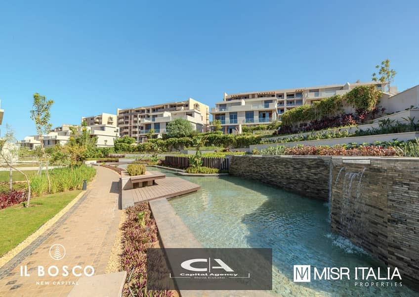 Two-room apartment in the New Capital in the IL Bosco Compound with Misr Italia | For a limited time, 0% down payment , Ready to move  and installment 11