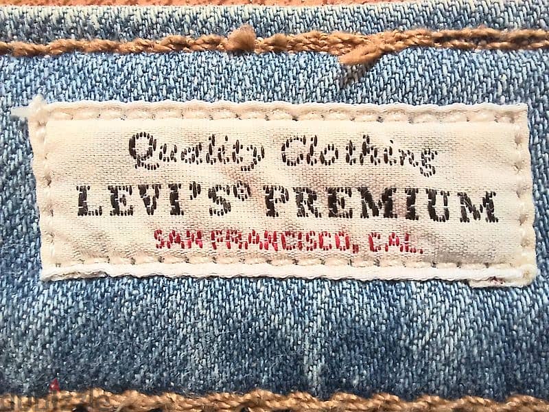 بنطلون جينز صيفى Levi's 512 باكستاني الصنع  مقاس w31 (مستعمل) 4