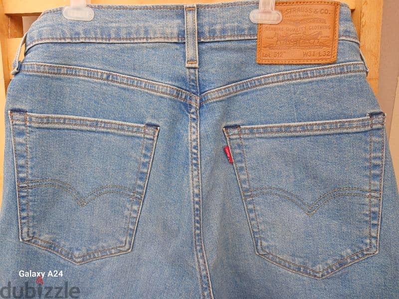 بنطلون جينز صيفى Levi's 512 باكستاني الصنع  مقاس w31 (مستعمل) 6