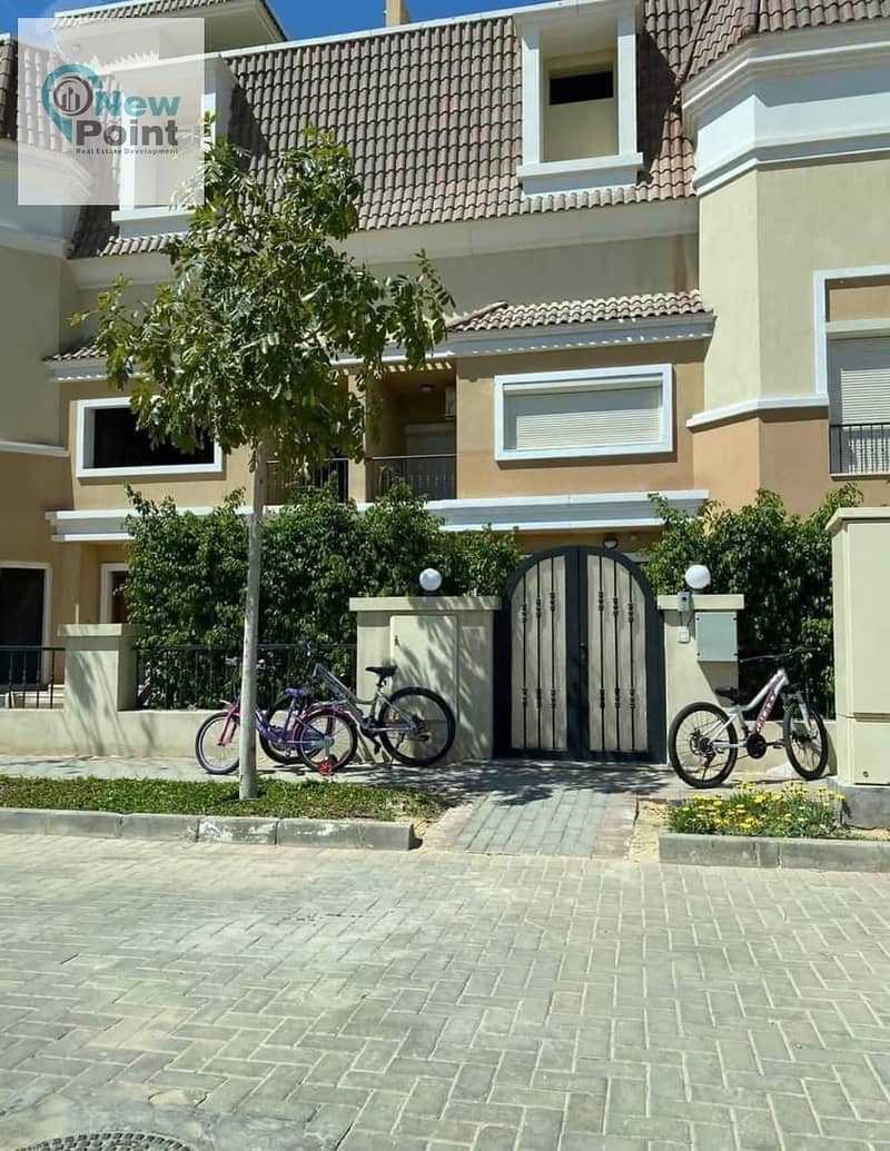 At the lowest price in New Cairo, own a standalone villa, prime location, 5 master rooms, for sale in Sarai Compound, directly in front of Madinaty 8