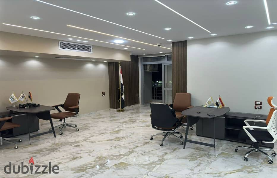 Super  Lux  Finished  Rental  Office  on  Maadi  Ring  Road  Area  230  m 1