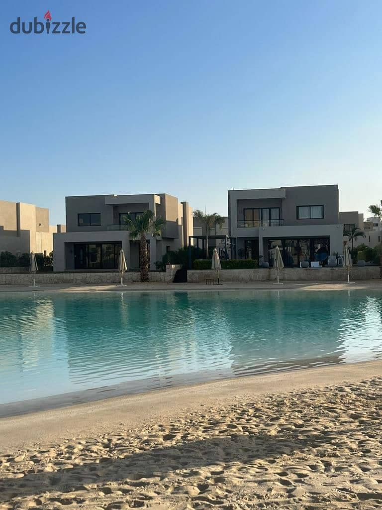 Villa stand alone first row lagoon fully finished with ACS & Kitchen cabinets at Azha Ain Sukhna 0