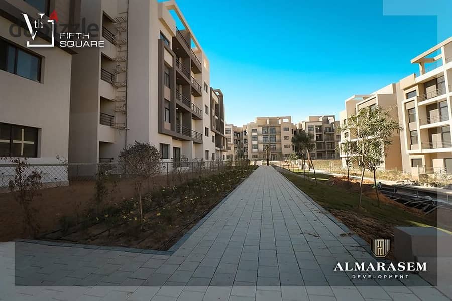 Apartment for sale ready to deliver fully finished at fifth square  almarasem , golden square location new cairo 2