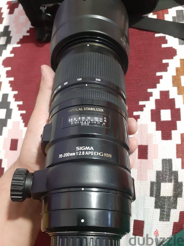 لينس سيجما 70.200f2.8 للنيكون بمانع اهتزاز os 5