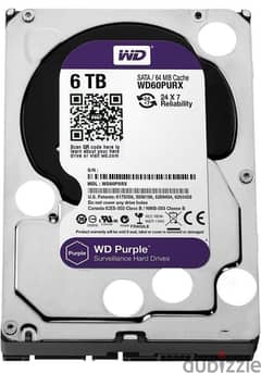 Western Digital Surveillance Hard Disk Drive 6TB - Purple 0