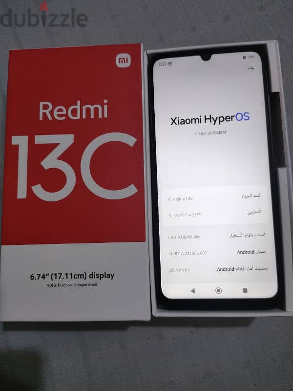 جديد إستعمال 4 شهور بفاتورته وضمانه Xiaomi Redmi 13c 256/8 2