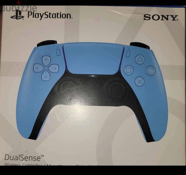 ps5 controller dualsense blue دراع بلايستيشن ٥ ازرق مستعمل كانه جديد 1