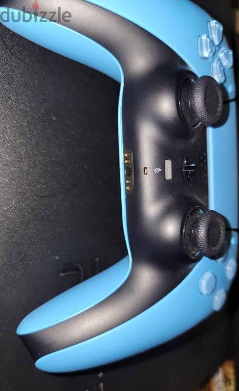 ps5 controller dualsense blue دراع بلايستيشن ٥ ازرق مستعمل كانه جديد 2