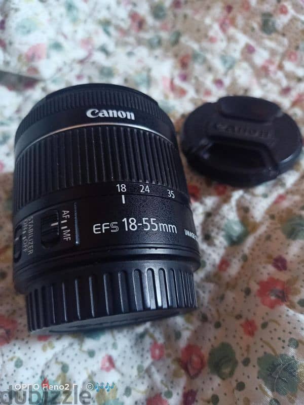 عدسة Lins كانون canon 18-55 stm 1