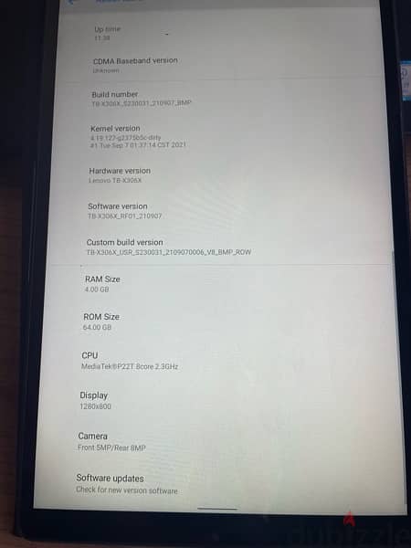 lenovo tab M10 hd 5