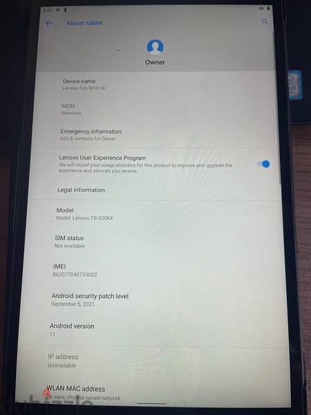 lenovo tab M10 hd 7