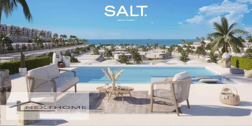 chalet for sale in salt north coast sea view , lagoon view under market price delivered 2027 9