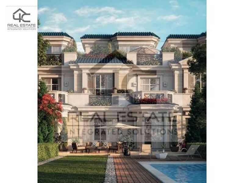 I villa for sale, semi-finished, with the lowest down payment and the best installments system, with an open garden on the largest landscape area. 7