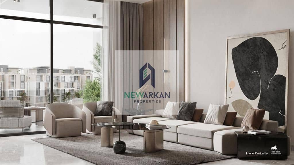 Apartment for sale luxury finishing with instalments for the longest period, a very prime location in 6th October City near to Mall of Arabia 4