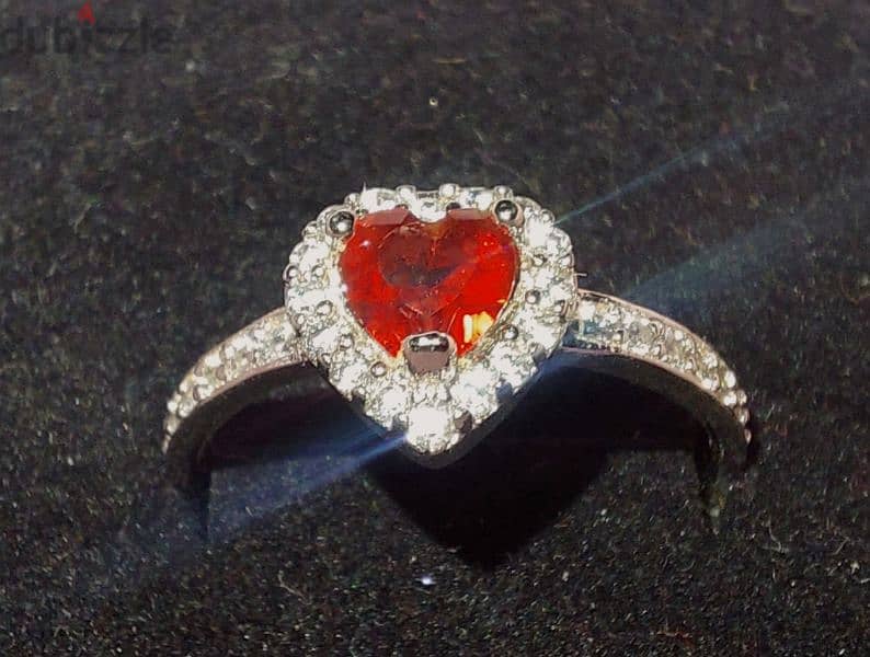 silver Pandora heart ring 1