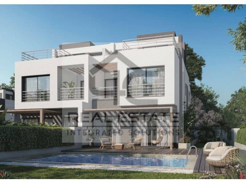 with the old price, own a villa with an open garden on the largest landscape area, 295 m, in prime location installments. 7