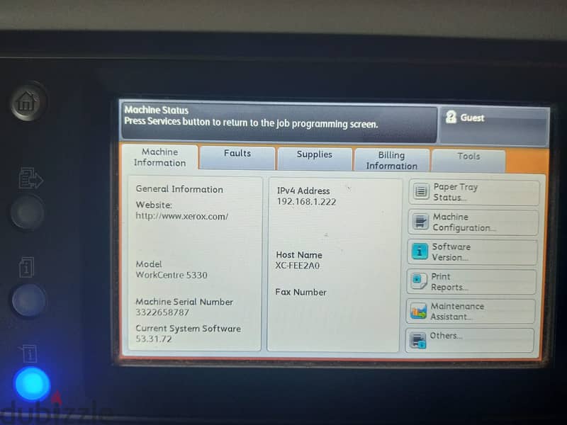 Xerox WorkCentre 5330  ماكينة تصوير ابيض واسود 1