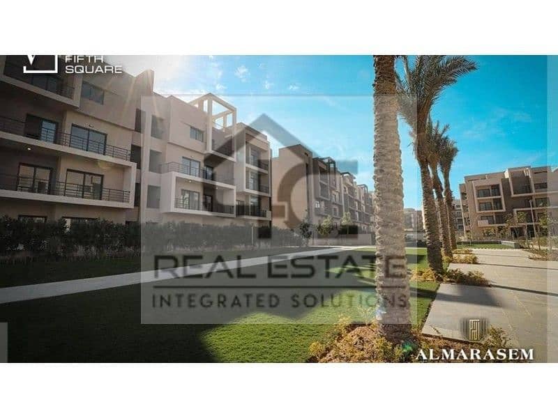 Penthouse for sale in installments, ready to move, fully finished with air conditioners, at a price including maintenance, garage, and clubhouse 13