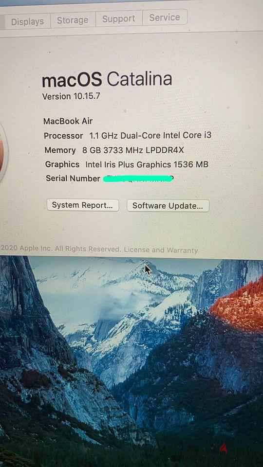 mac air 2020 - Not m1 2