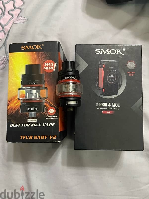 فيب اسموك بتنك زيوس كلون Smoke Vape with zeus tank dl rte 3