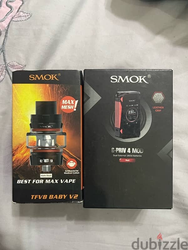 فيب اسموك بتنك زيوس كلون Smoke Vape with zeus tank dl rte 4