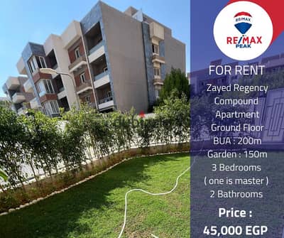 Zayed Regency Compound Apartment  For Rent  200m