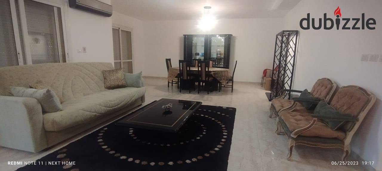 Furnished apartment 211m for rent in Al-Rehab City 2 View Wide Garden 1