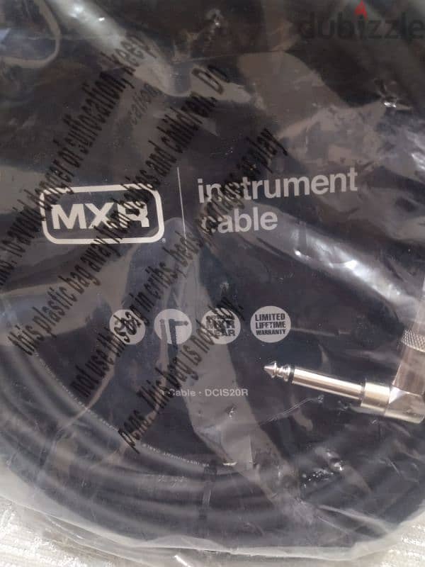 Dunlop MXR Standard Instrument Guitar Cable 20' Straight/Straight 1