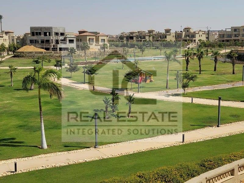 Stand villa fully finished with air conditioners prime location with a wonderful view for sale in Palm Hills pk1 5