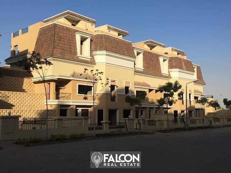 Villa Townhouse ( 3Floors ) 206m in Sarai New Cairo 2