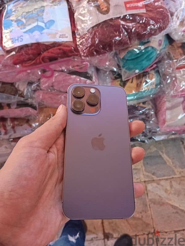 iphone 14 pro max 256 كالجديد بسعر مغرى بالعلبة 5