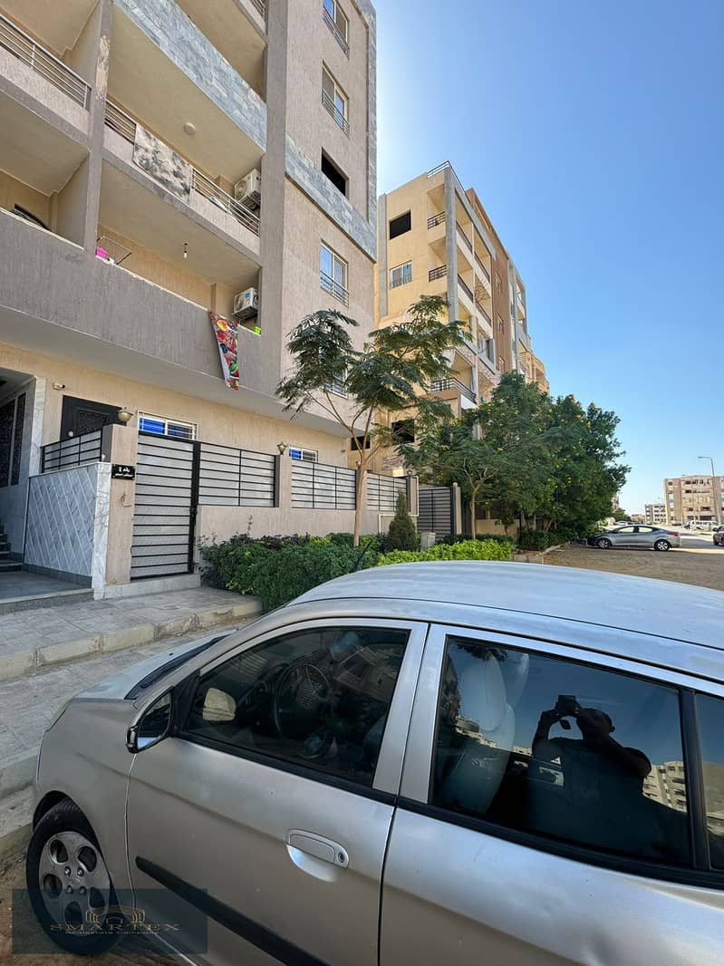 Apartment 150 for sale in elshorouk, in the second district west , next to the middle link and all services 2