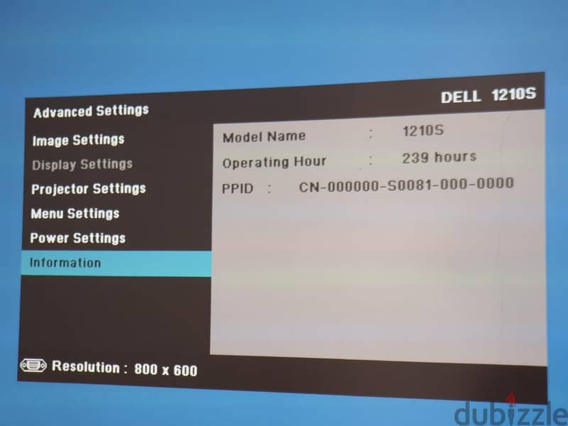 Dell Data show Projector model 1210S داتا شو بروجيكتور 3