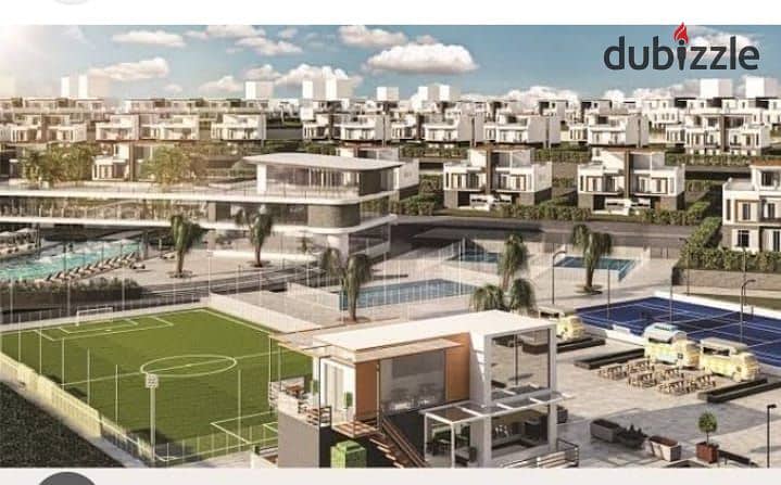 Live in Old Sheikh Zayed in a distinguished location and compound, double view from Dunes, in installments 16