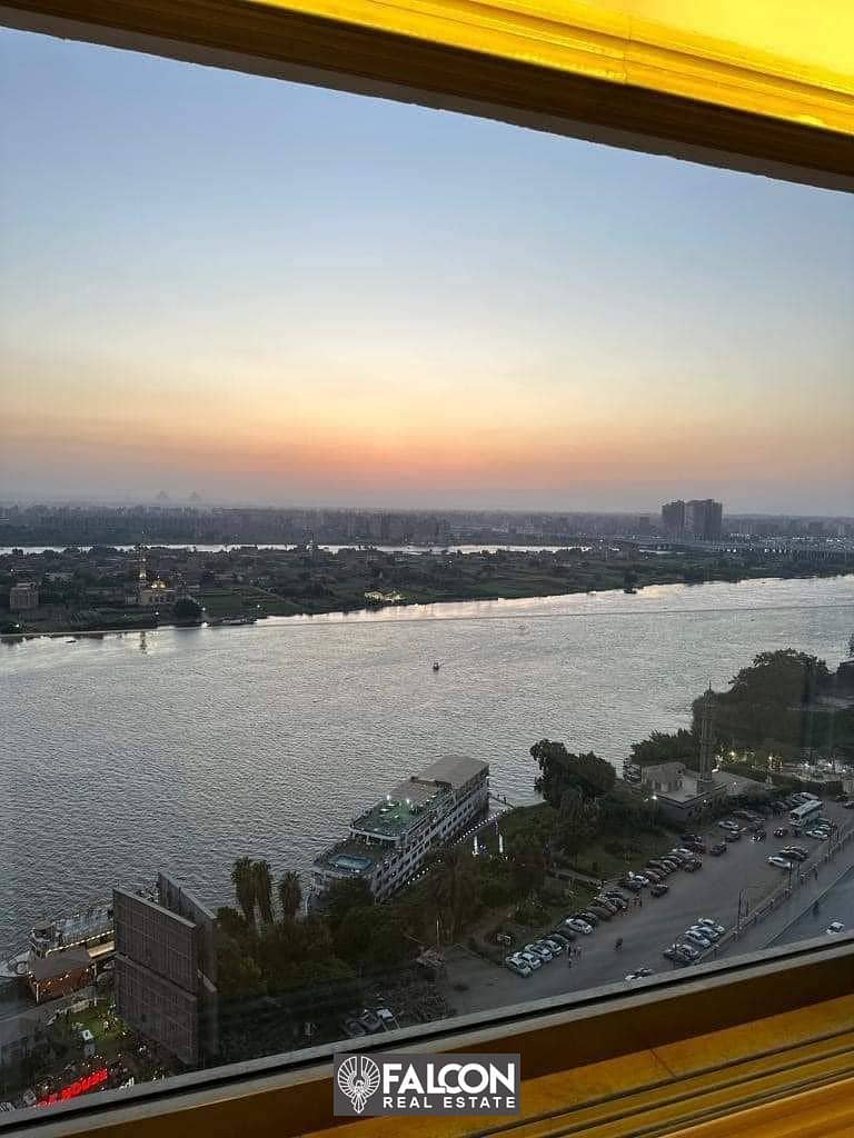 With 100% Nile View Hotel Furnished Apartment With Heights Investment Return 40m For Sale In Reve Du Nil Maadi Next To Hilton 1